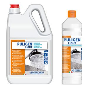 Odstranjevalec vodnega kamna, maščobe, milnice, primeren za uporabo na pralnih površinah, ploščicah, tuš kabinah...PULIGEN LIGHT-rahlo odišavljen