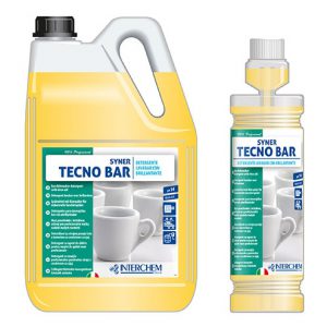 Tekoče sredstvo za strojno pomivanje kozarcev in skodelic z bleščilom SYNER TECNO BAR